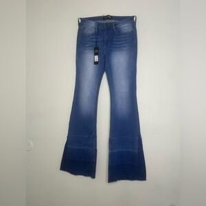 Women's Blue Flared Jeans